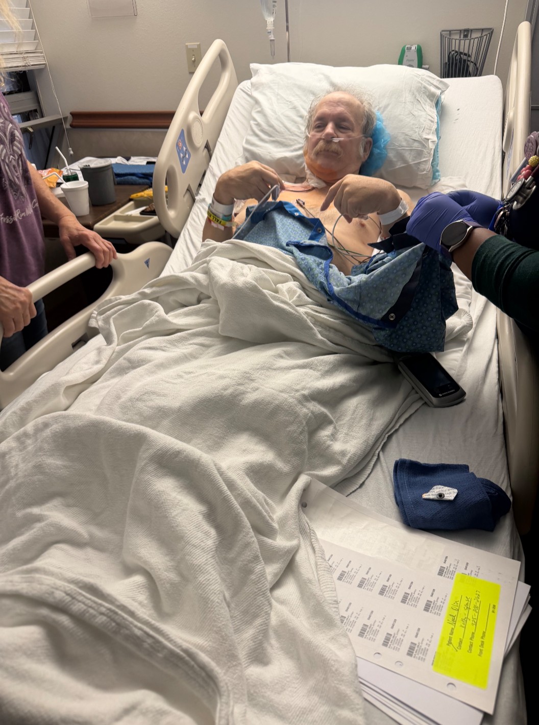 Neal during his recovery